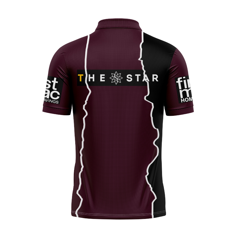 NRL Brisbane Broncos 2024 Alternate Mix Polo Shirt