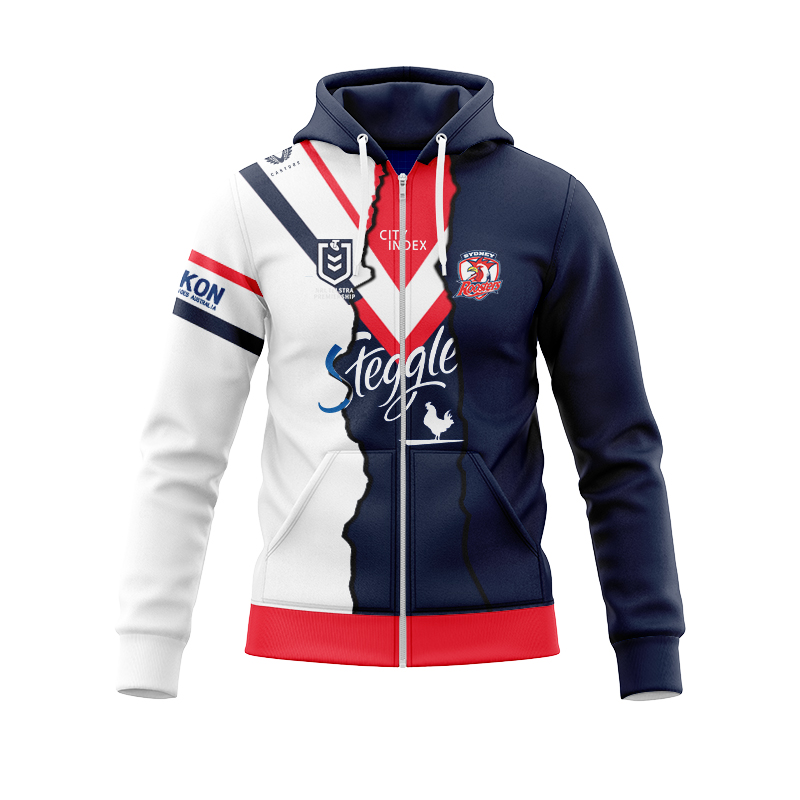 NRL Sydney Roosters 2024 Mix Zipper Hoodie