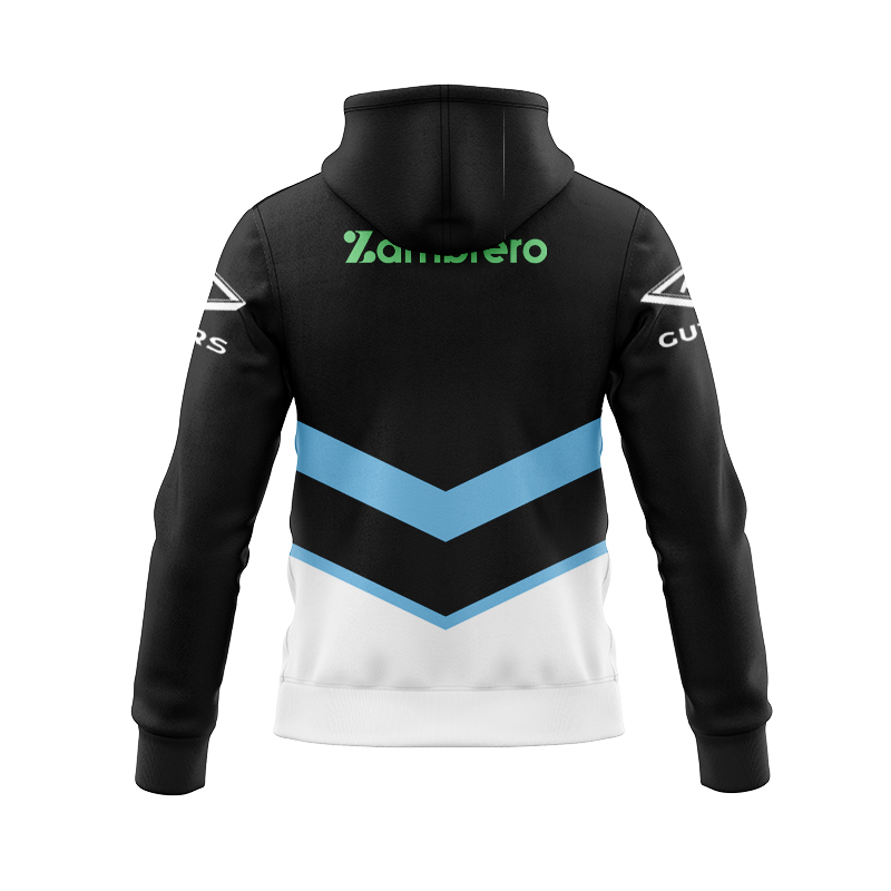 NRL Cronulla-Sutherland Sharks 2025 Away Zipper Hoodie