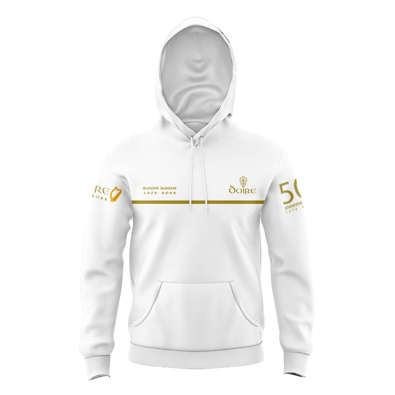 Kid's GAA Derry Bloody Sunday Commemorative White Hoodie
