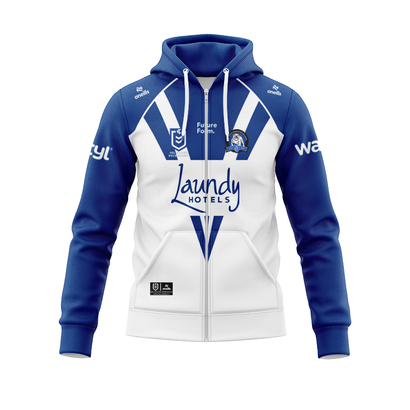 NRL Canterbury-Bankstown Bulldogs 2025 Home Zipper Hoodie