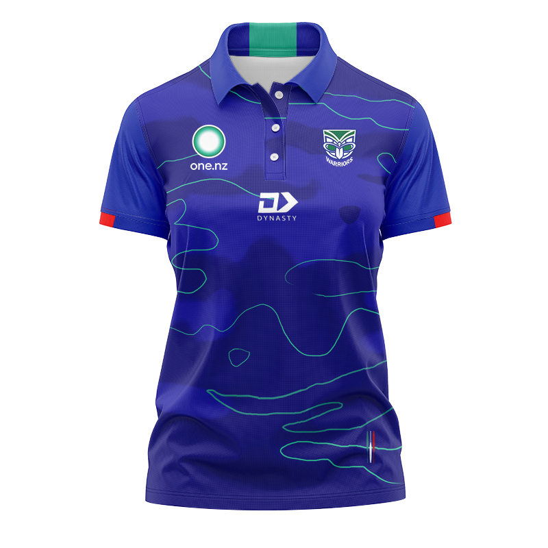 Women's NRL New Zealand Warriors 2024 Training Polo Shirt