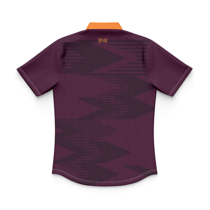 Kid's NRL Brisbane Broncos 2024 Run Out Polo Shirt