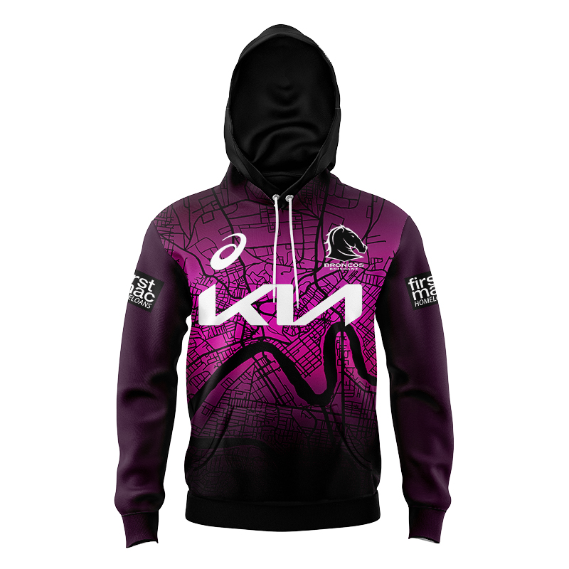 Kid's NRL Brisbane Broncos 2024 Alternate Hoodie
