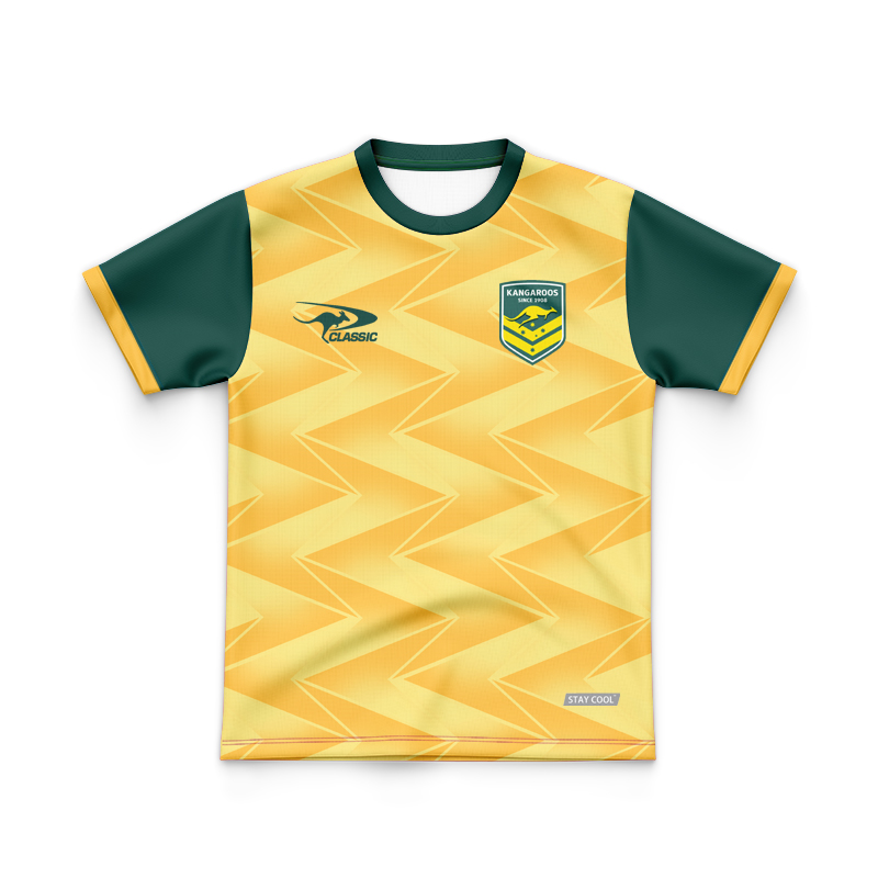 Kid's Australia Kangaroos 2024 Pro Training Jersey