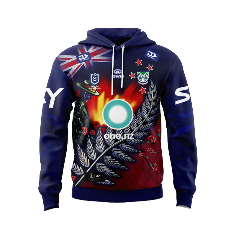 NRL New Zealand Warriors 2024 ANZAC Hoodie