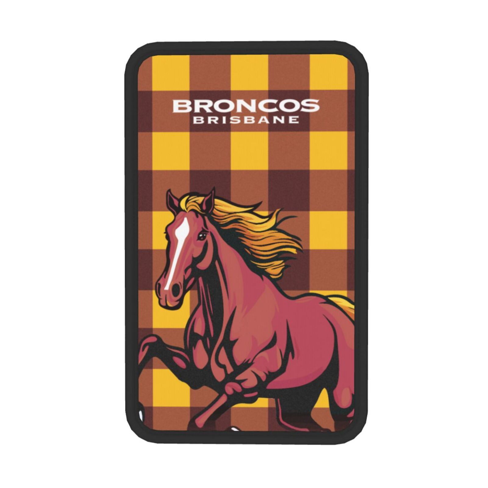 Brisbane Broncos Plaid Car Handrail Box Cushion CHC2498