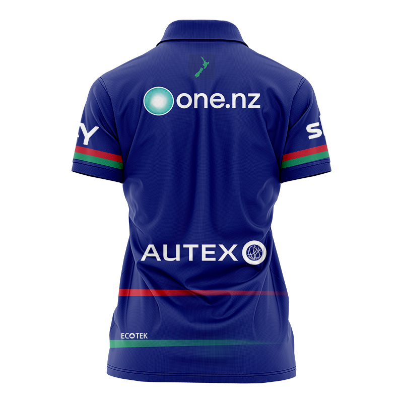 Women's NRL New Zealand Warriors 2024 Dynasty Training Polo Shirt