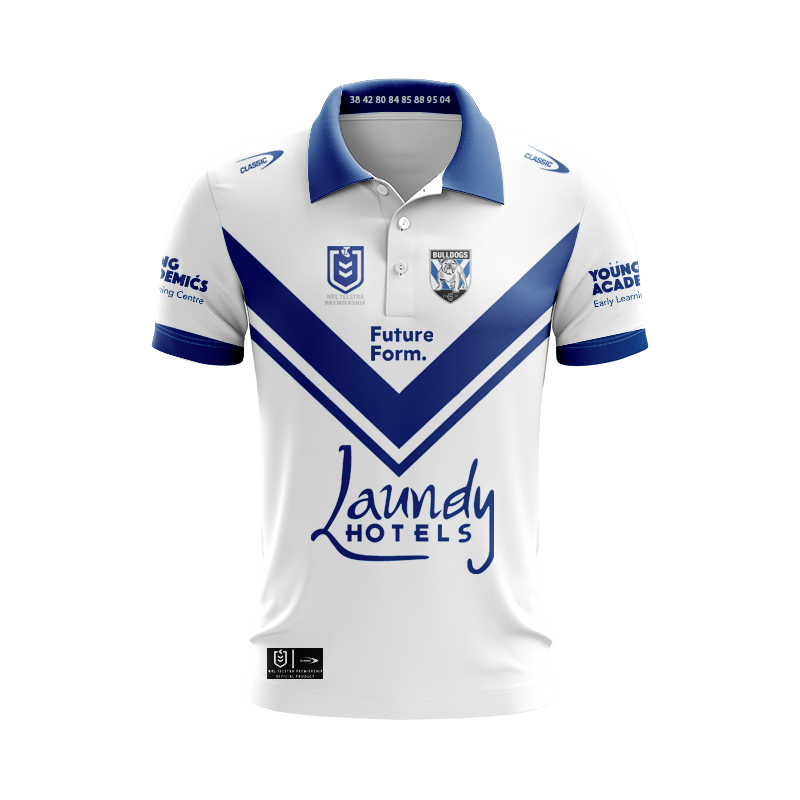 NRL Canterbury-Bankstown Bulldogs 2024 Home Polo Shirt