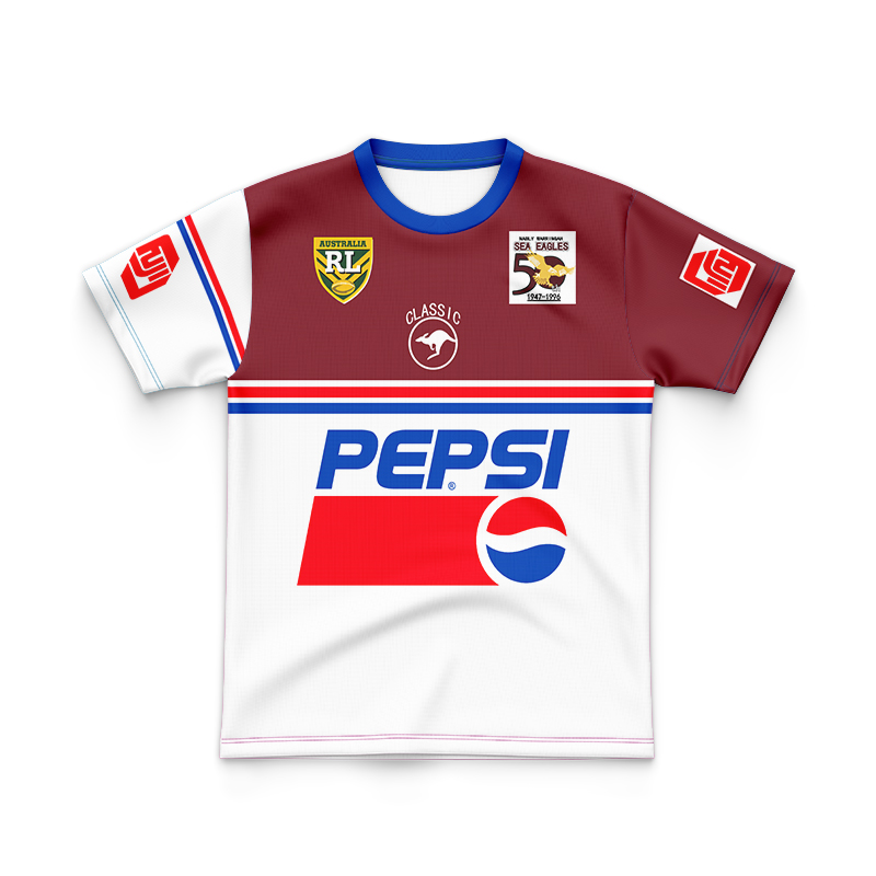 Kid's NRL Manly Warringah Sea Eagles 1996 Retro Jersey
