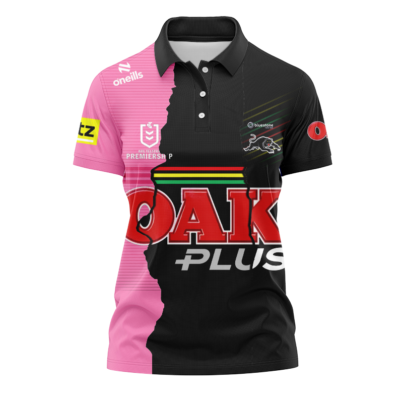 Women's NRL Penrith Panthers 2023 Mix Polo Shirt