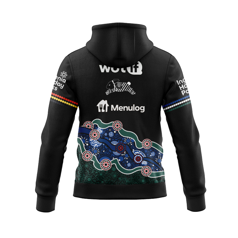 NRL South Sydney Rabbitohs 2024 Indigenous Training Zipper Hoodie