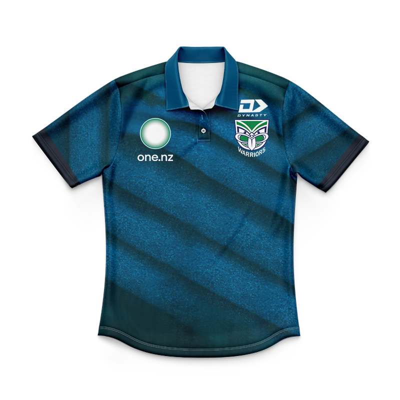 Kid's NRL New Zealand Warriors 2025 Coaches Training Polo Shirt