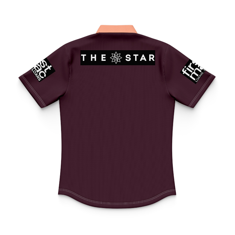 Kid's NRL Brisbane Broncos 2024 Sunstone Training Polo Shirt