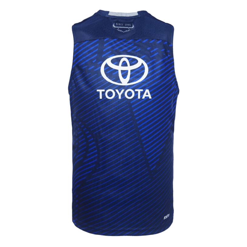 NRL North Queensland Cowboys 2024 Navy Training Singlet