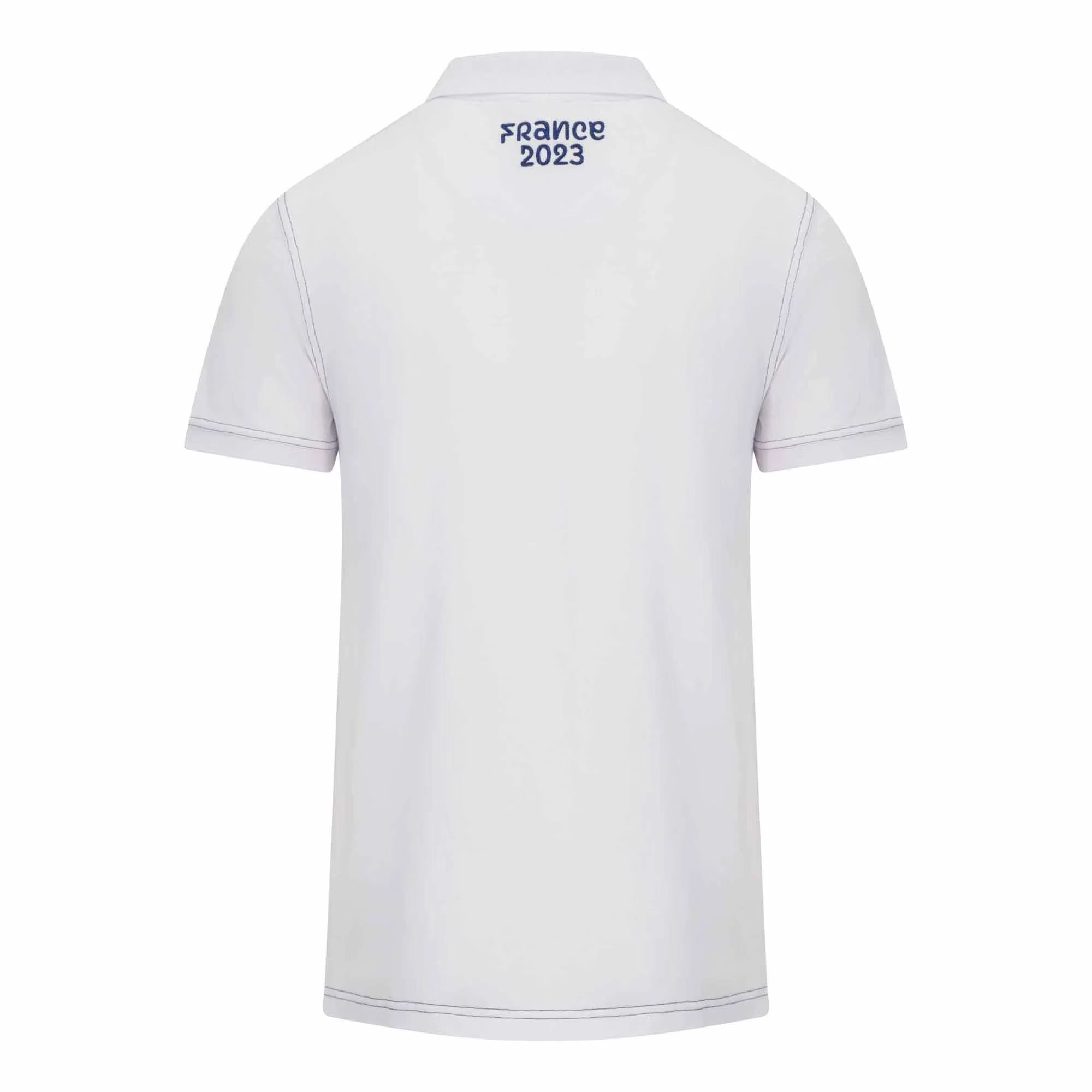 France Rugby 2023 Away White Polo Shirt