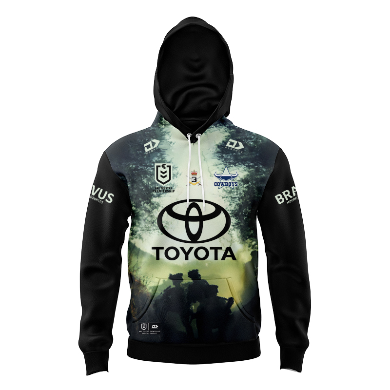 Kid's NRL North Queensland Cowboys 2024 ANZAC Hoodie