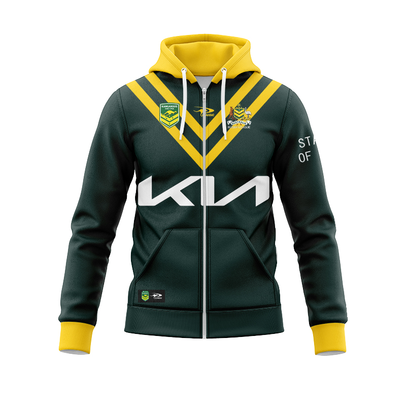 Australian Kangaroos 2024 Home Zipper Hoodie