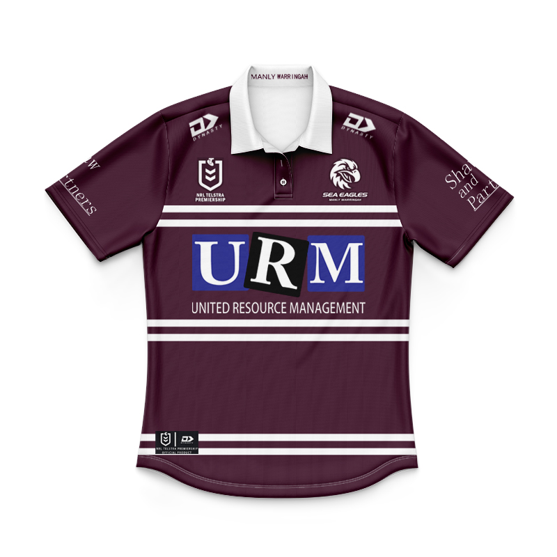 Kid's NRL Manly Warringah Sea Eagles 2025 Home Polo Shirt