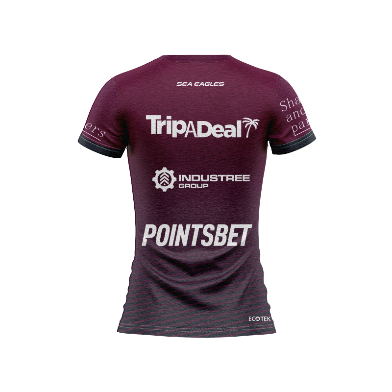 Women's NRL Manly Warringah Sea Eagles 2024 Maroon Training Jersey