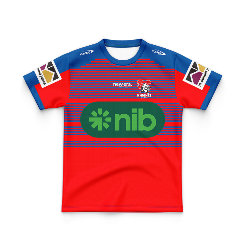 Kid's NRL Newcastle Knights 2024 Red Training Jersey