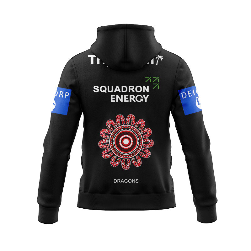 NRL St George Illawarra Dragons 2024 Indigenous Training Zipper Hoodie