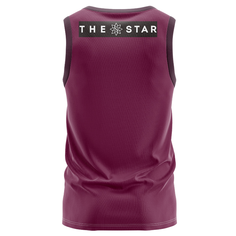 NRL Brisbane Broncos 2024 Maroon Training Singlet