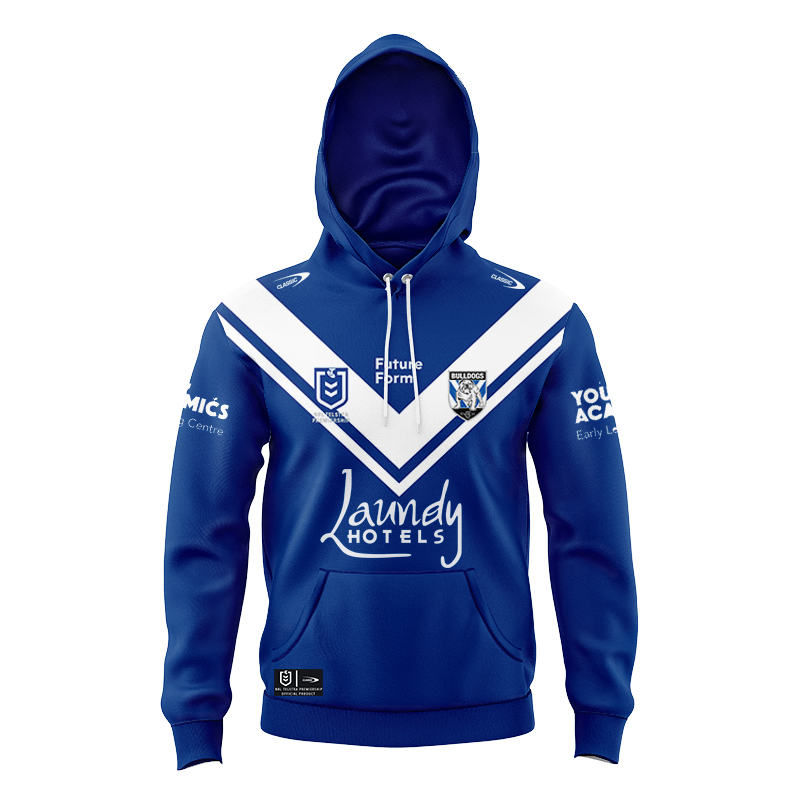 Kid's NRL Canterbury-Bankstown Bulldogs 2024 Away Hoodie