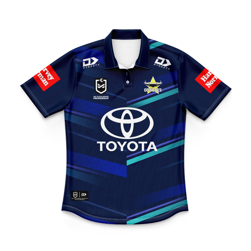 Kid's NRLW North Queensland Cowboys 2024 Women in League Polo Shirt