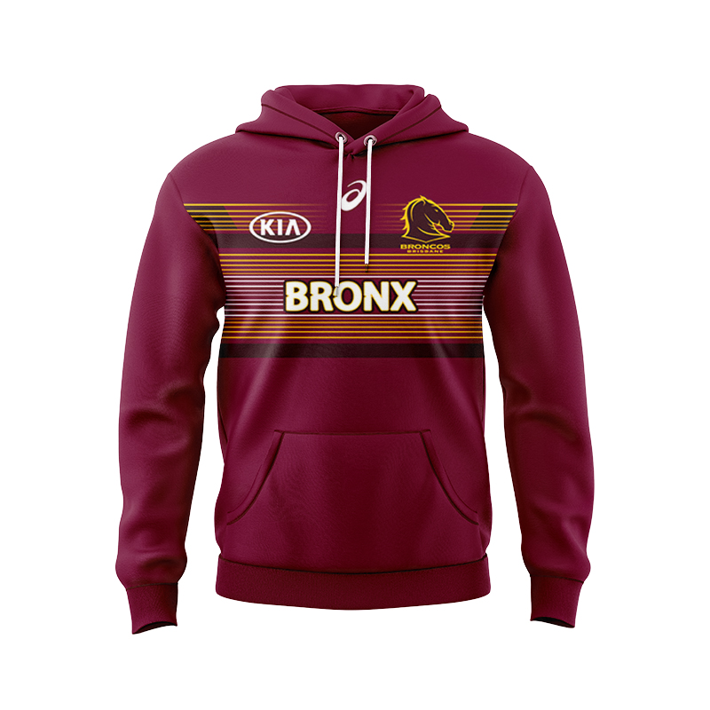 NRL Brisbane Broncos 2024 Run Out Hoodie