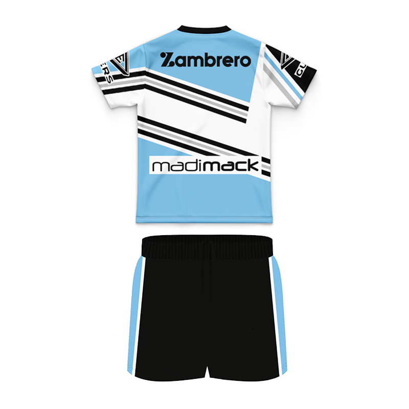 Kid's NRL Cronulla-Sutherland Sharks 2024 Heritage Jersey+Shorts