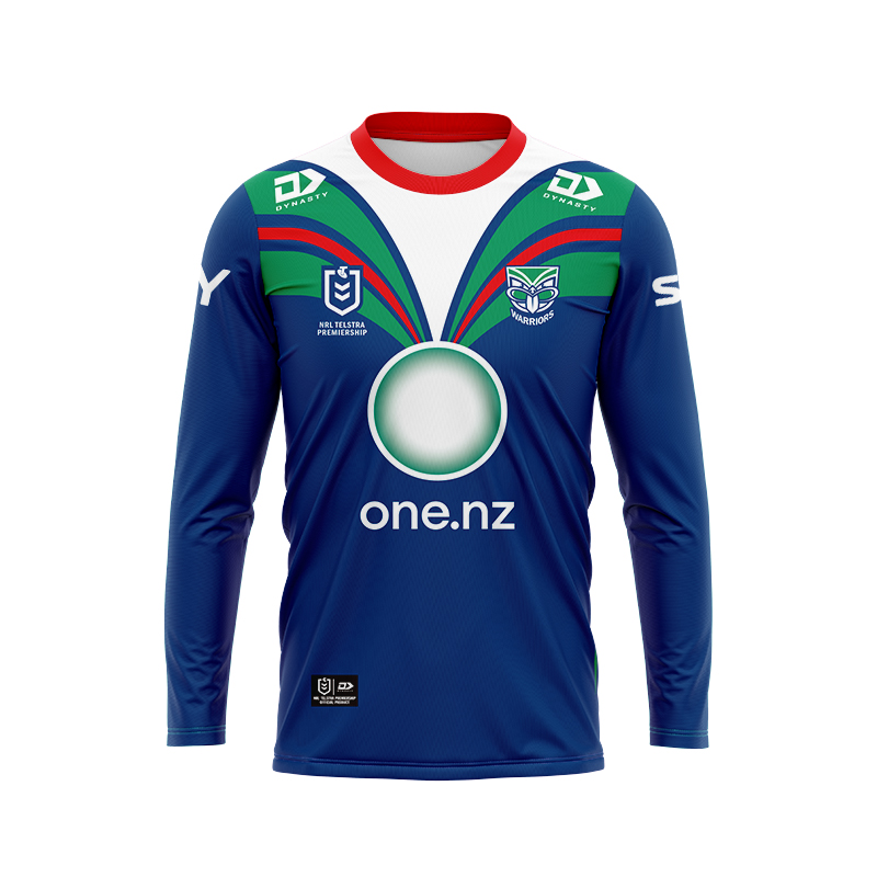 NRL New Zealand Warriors 2024 Long Sleeve Home Jersey