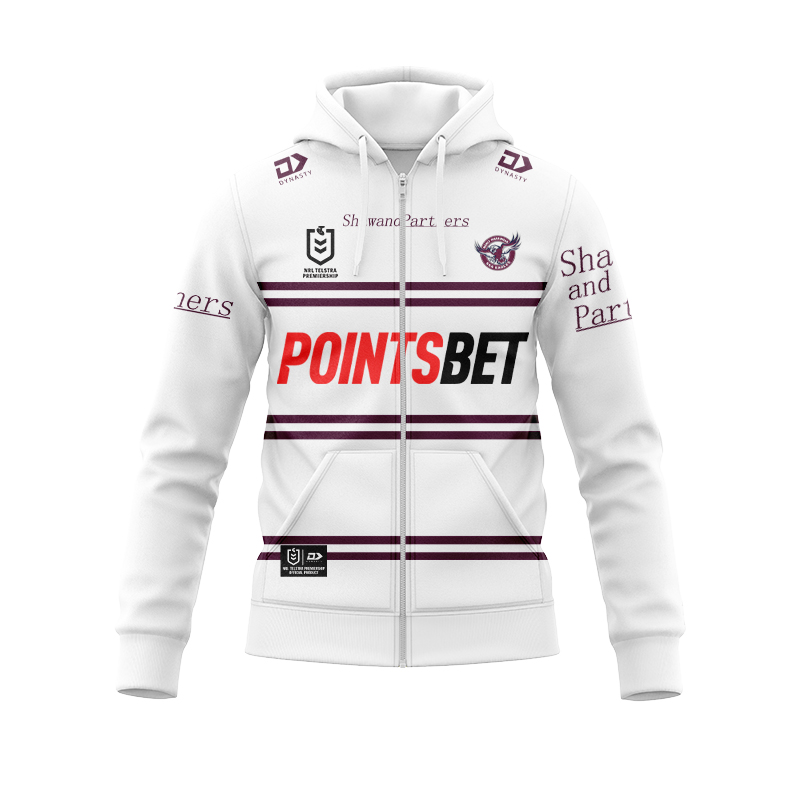 NRL Manly Warringah Sea Eagles 2023 Away Zipper Hoodie