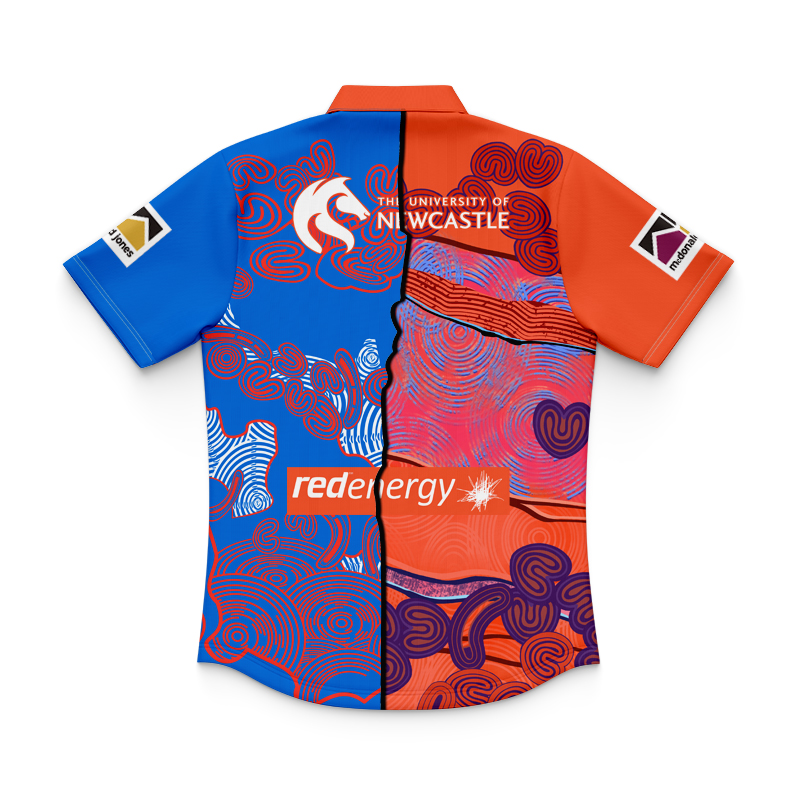 Kid's NRL Newcastle Knights 2024 Mix Polo Shirt