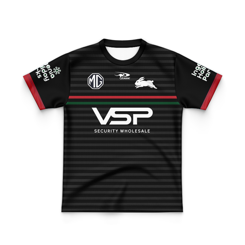 Kid's NRL South Sydney Rabbitohs 2024 Black Training Jersey