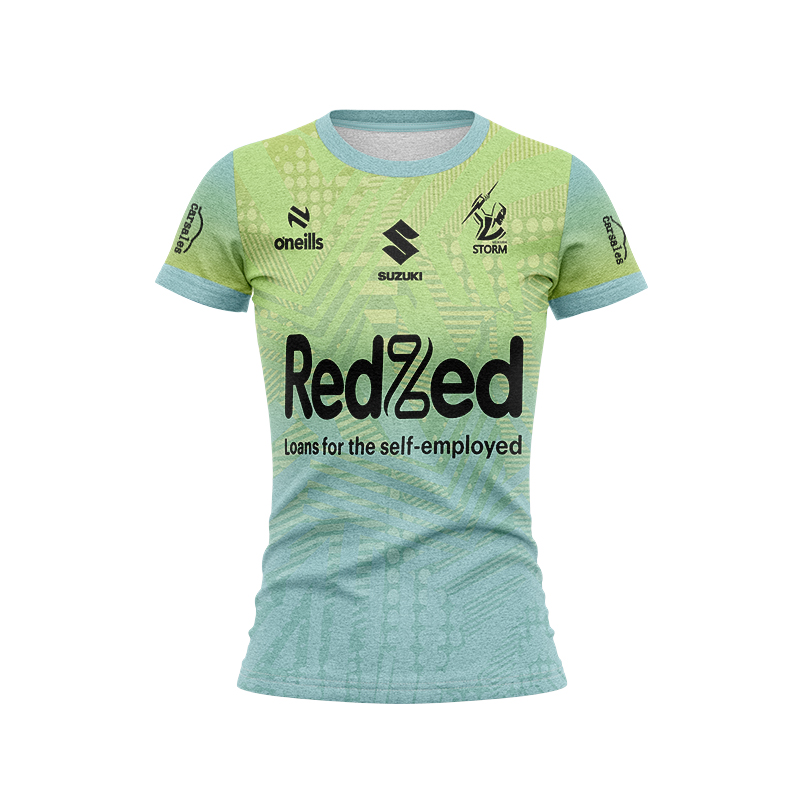 Women's NRL Melbourne Storm 2024 Green Training Jersey