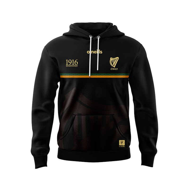 Men's Ireland GAA 1916 Commemoration Black Hoodie