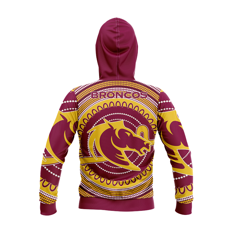 Kid's NRL Brisbane Broncos 2021 Indigenous Hoodie