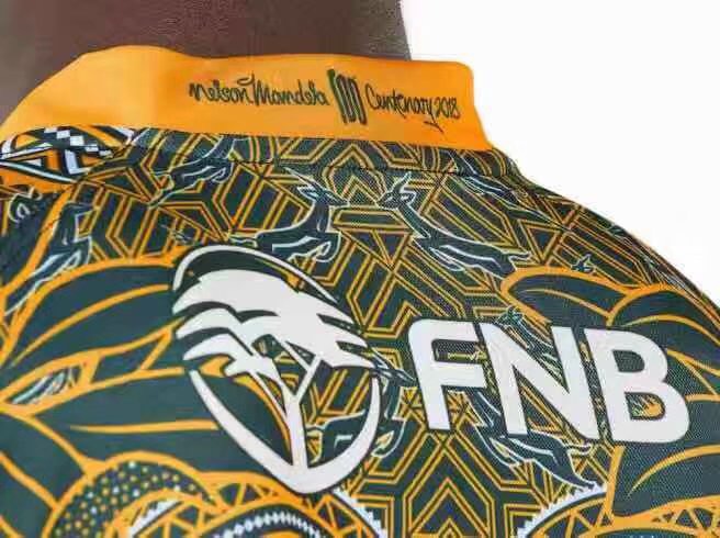 South Africa Springbok Madiaba100th Commemorative Jersey