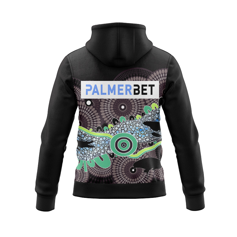 NRL Canberra Raiders 2024 Indigenous Run Out Zipper Hoodie