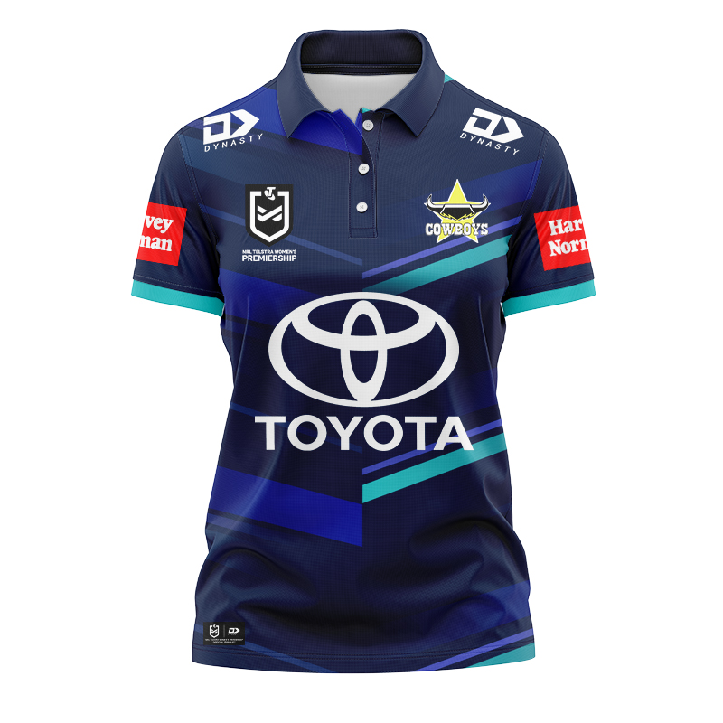 Women's NRLW North Queensland Cowboys 2024 Women in League Polo Shirt