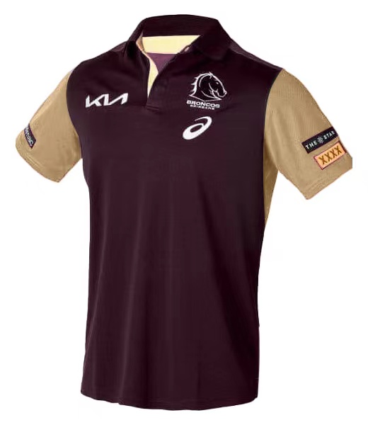 NRL Brisbane Broncos 2024 Training Polo Shirt