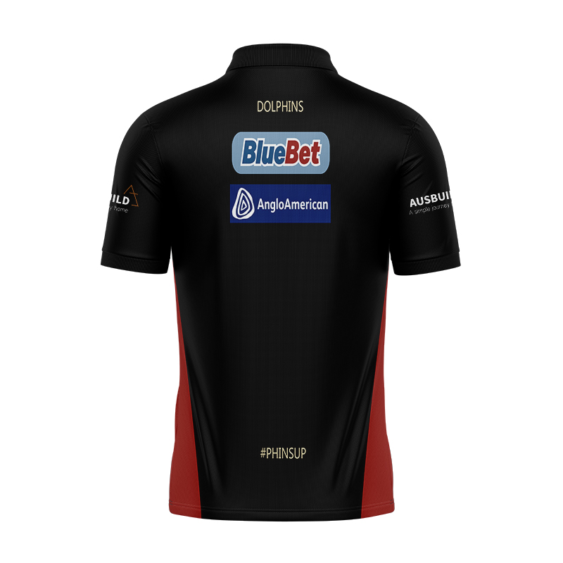 Dolphins 2024 Black Training Polo Shirt