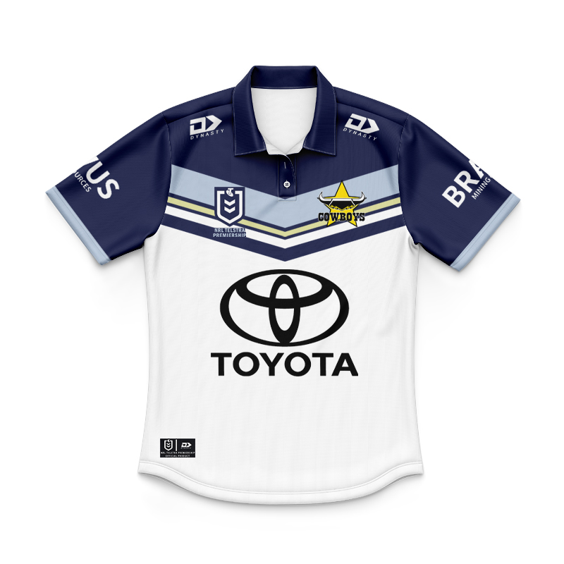 Kid's NRL North Queensland Cowboys 2024 Away Polo Shirt