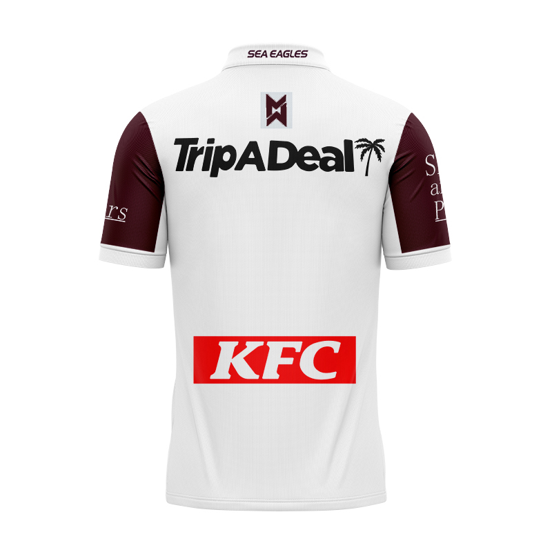 NRL Manly Warringah Sea Eagles 2024 Away Polo Shirt