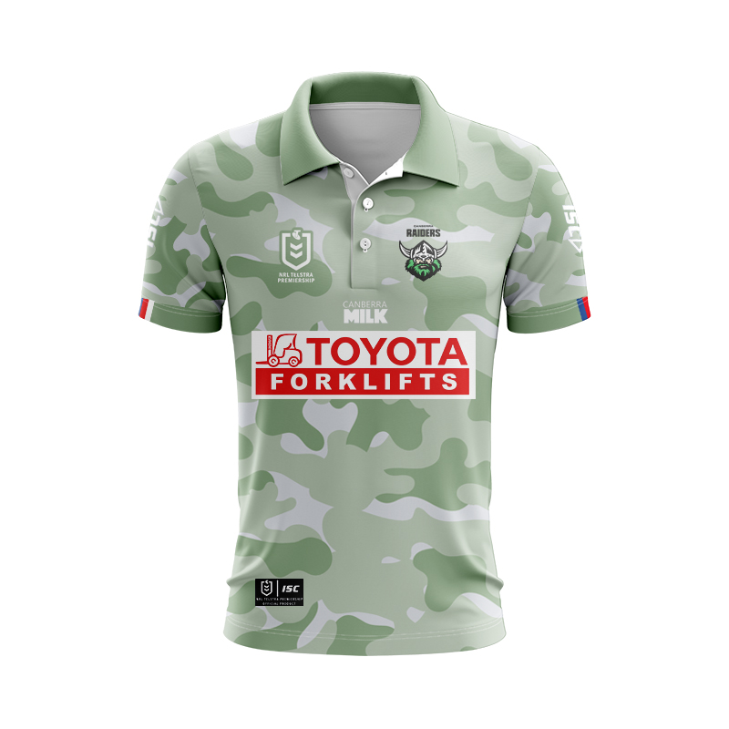NRL Canberra Raiders 2024 ANZAC Polo Shirt