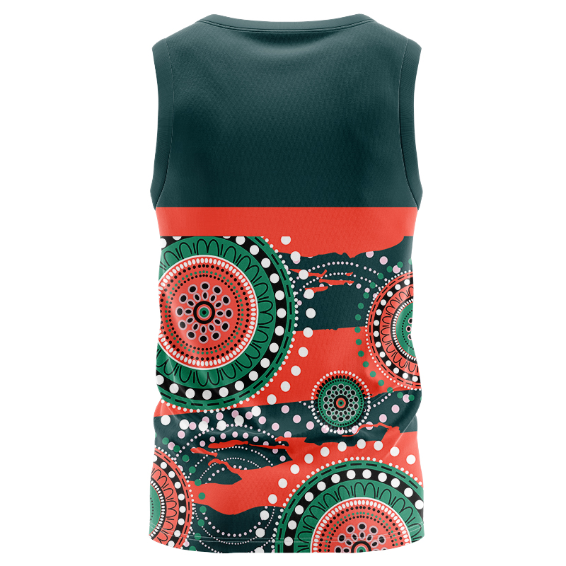 NRL South Sydney Rabbitohs 2024 Indigenous RS Singlet