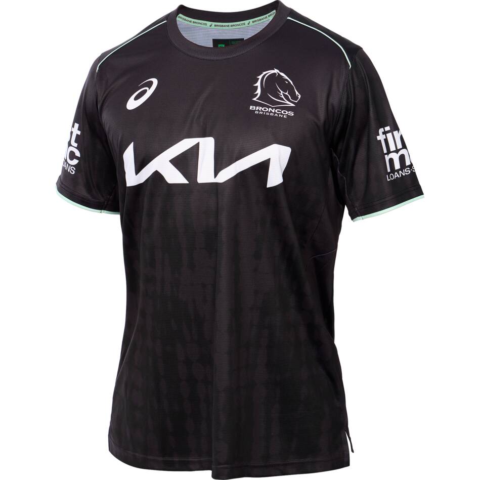 NRL Brisbane Broncos 2025 Black Training Jersey
