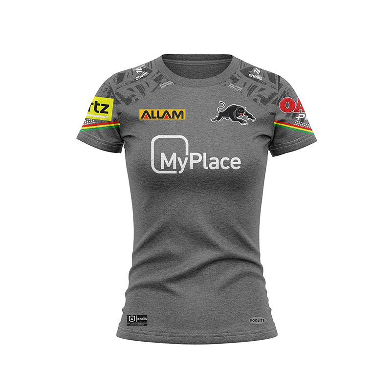 Women's NRL Penrith Panthers 2024 Grey Training Jersey