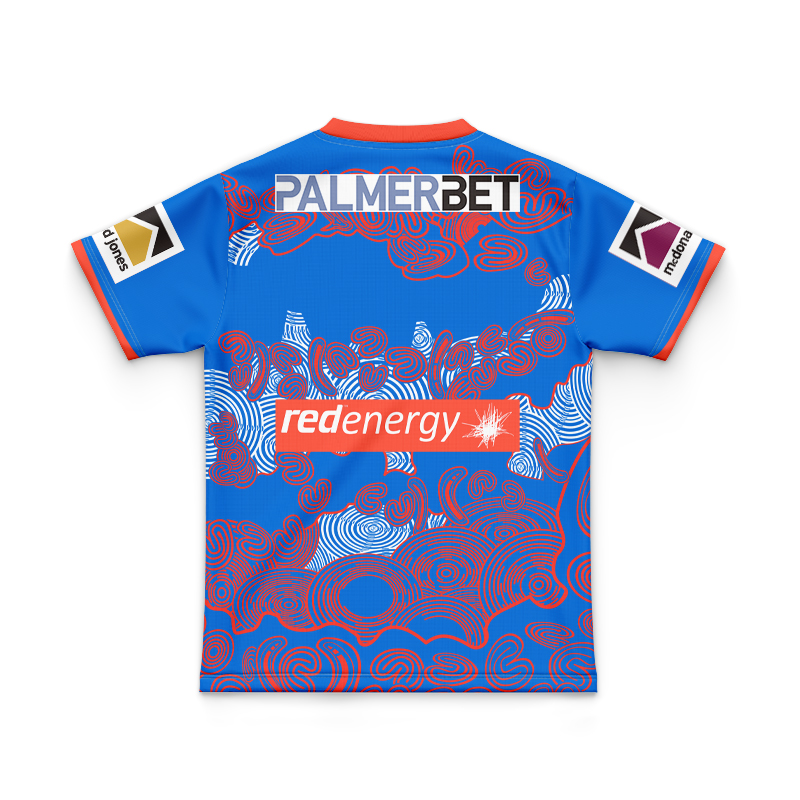 Kid's NRL Newcastle Knights 2024 Warm Up Jersey